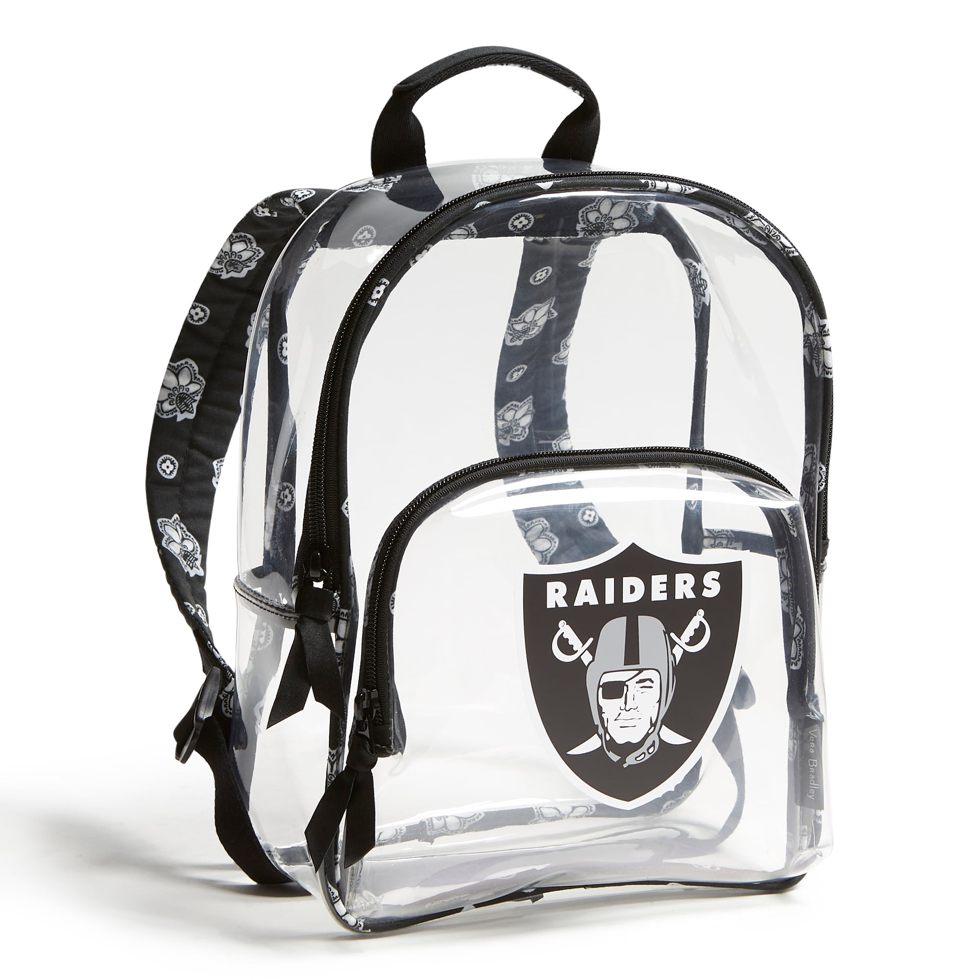Las Vegas Raiders Vera Bradley Clear Small Backpack