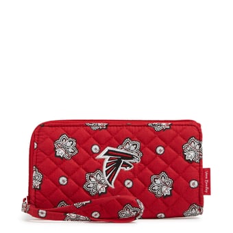 Women's Vera Bradley Atlanta Falcons RFID Front-Zip Wristlet