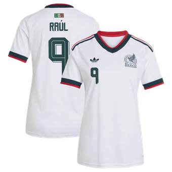 Women's adidas Raúl Jiménez White Mexico National Team 2026 Away Replica Jersey