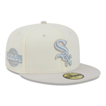 Men's New Era  Natural Chicago White Sox Crisp Equinox World Series 59FIFTY Fitted Hat