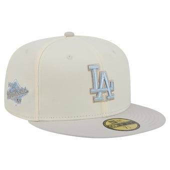 Men's New Era  Natural Los Angeles Dodgers Crisp Equinox World Series 59FIFTY Fitted Hat