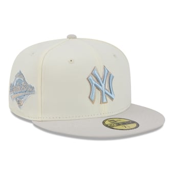 Men's New Era  Natural New York Yankees Crisp Equinox World Series 59FIFTY Fitted Hat