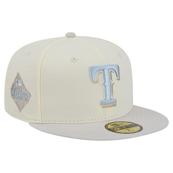 Men's New Era  Natural Texas Rangers Crisp Equinox World Series 59FIFTY Fitted Hat