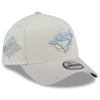 Men's New Era Natural Toronto Blue Jays Crisp Equinox World Series 9FORTY A-Frame Adjustable Hat