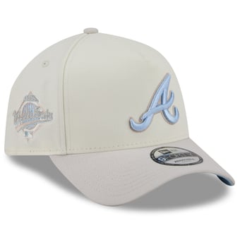 Men's New Era Natural Atlanta Braves Crisp Equinox World Series 9FORTY A-Frame Adjustable Hat