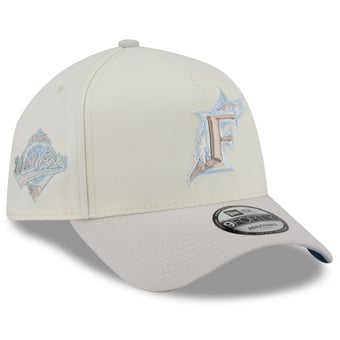 Men's New Era Natural Florida Marlins Crisp Equinox World Series 9FORTY A-Frame Adjustable Hat