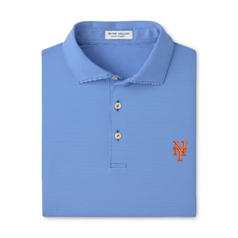 Men's Peter Millar Royal New York Mets Jubilee Stripe Polo