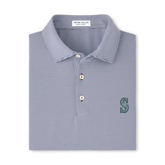 Men's Peter Millar Navy Seattle Mariners Jubilee Stripe Polo