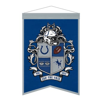 Indianapolis Colts 15" x 22" Crest Banner
