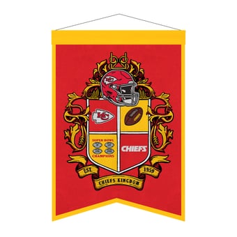 "Kansas City Chiefs 15"" x 22"" Crest Banner"