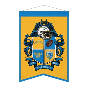 Los Angeles Chargers 15" x 22" Crest Banner