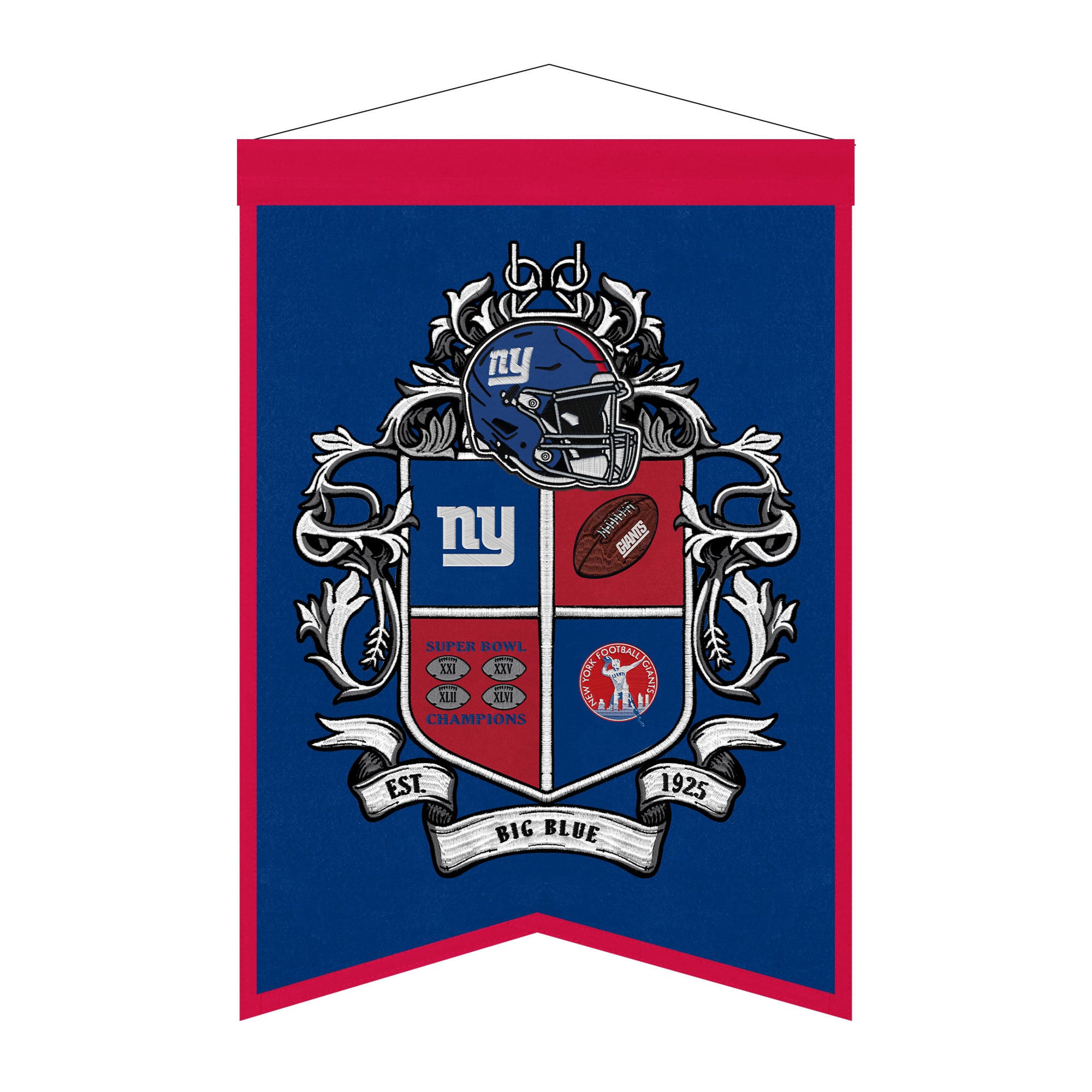 New York Giants 15" x 22" Crest Banner
