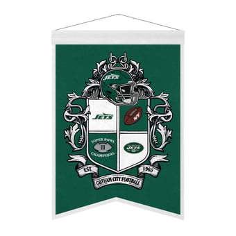 New York Jets 15" x 22" Crest Banner