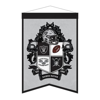 Las Vegas Raiders 15" x 22" Crest Banner