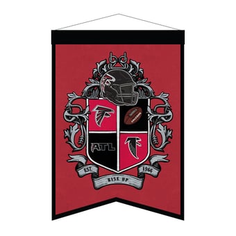 Atlanta Falcons 15" x 22" Crest Banner