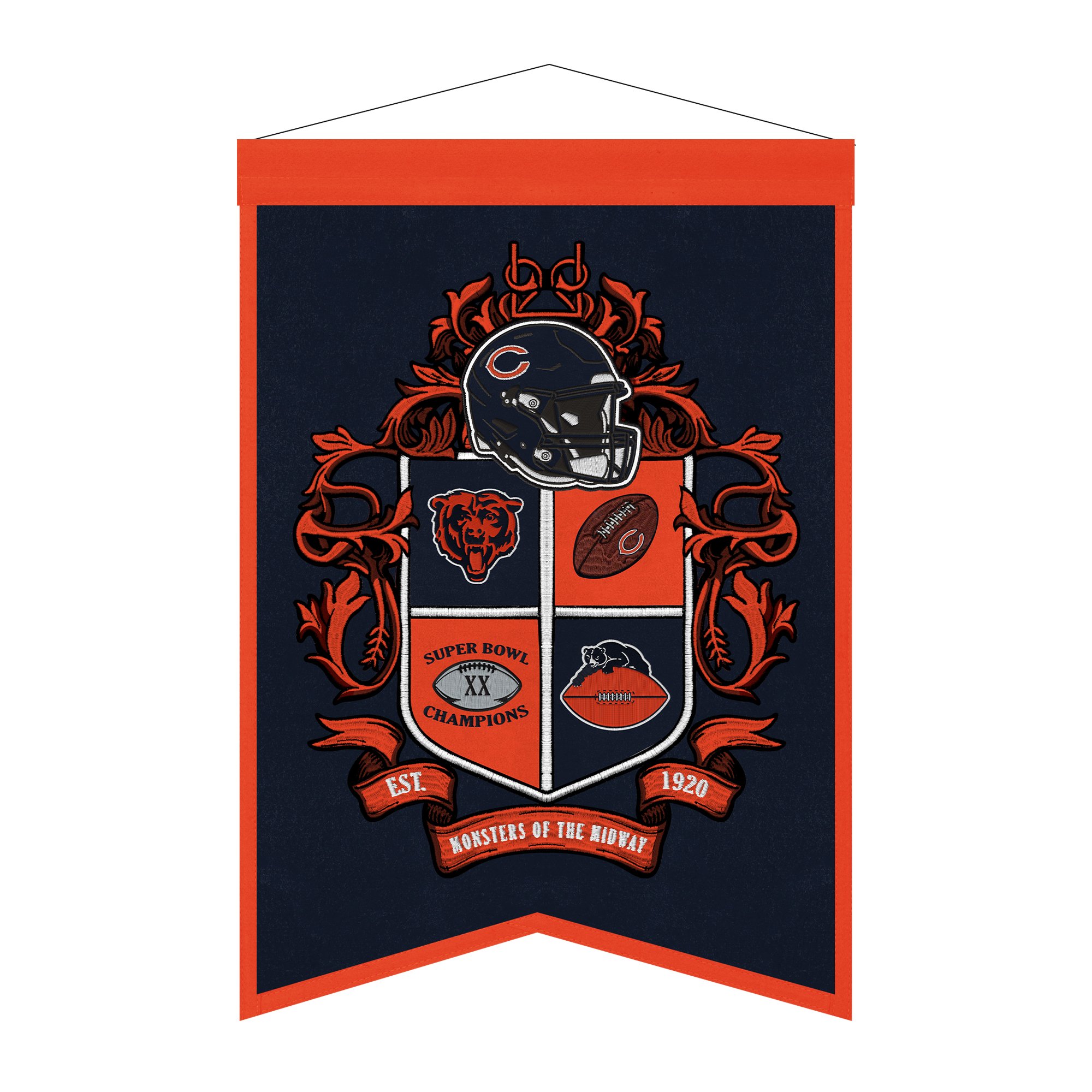 Chicago Bears 15" x 22" Crest Banner
