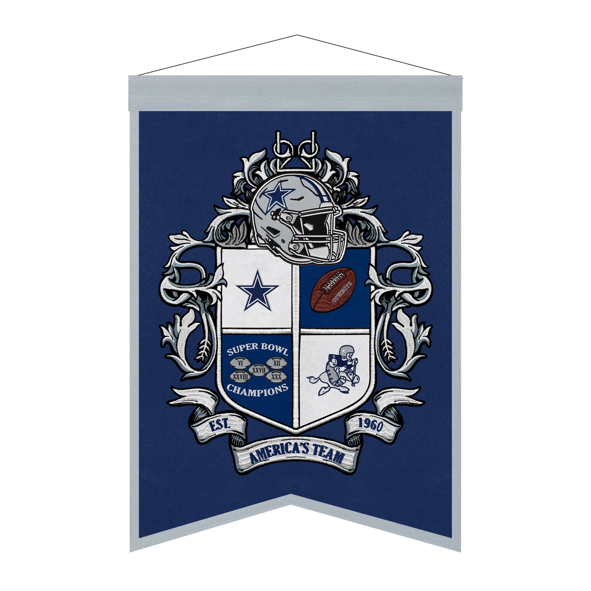 Dallas Cowboys 15" x 22" Crest Banner
