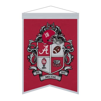 "Alabama Crimson Tide 15"" x 22"" Crest Banner"