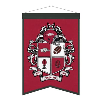 "Arkansas Razorbacks 15"" x 22"" Crest Banner"