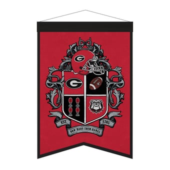 Georgia Bulldogs 15" x 22" Crest Banner