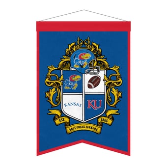 "Kansas Jayhawks 15"" x 22"" Crest Banner"
