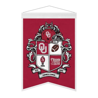 Oklahoma Sooners 15" x 22" Crest Banner