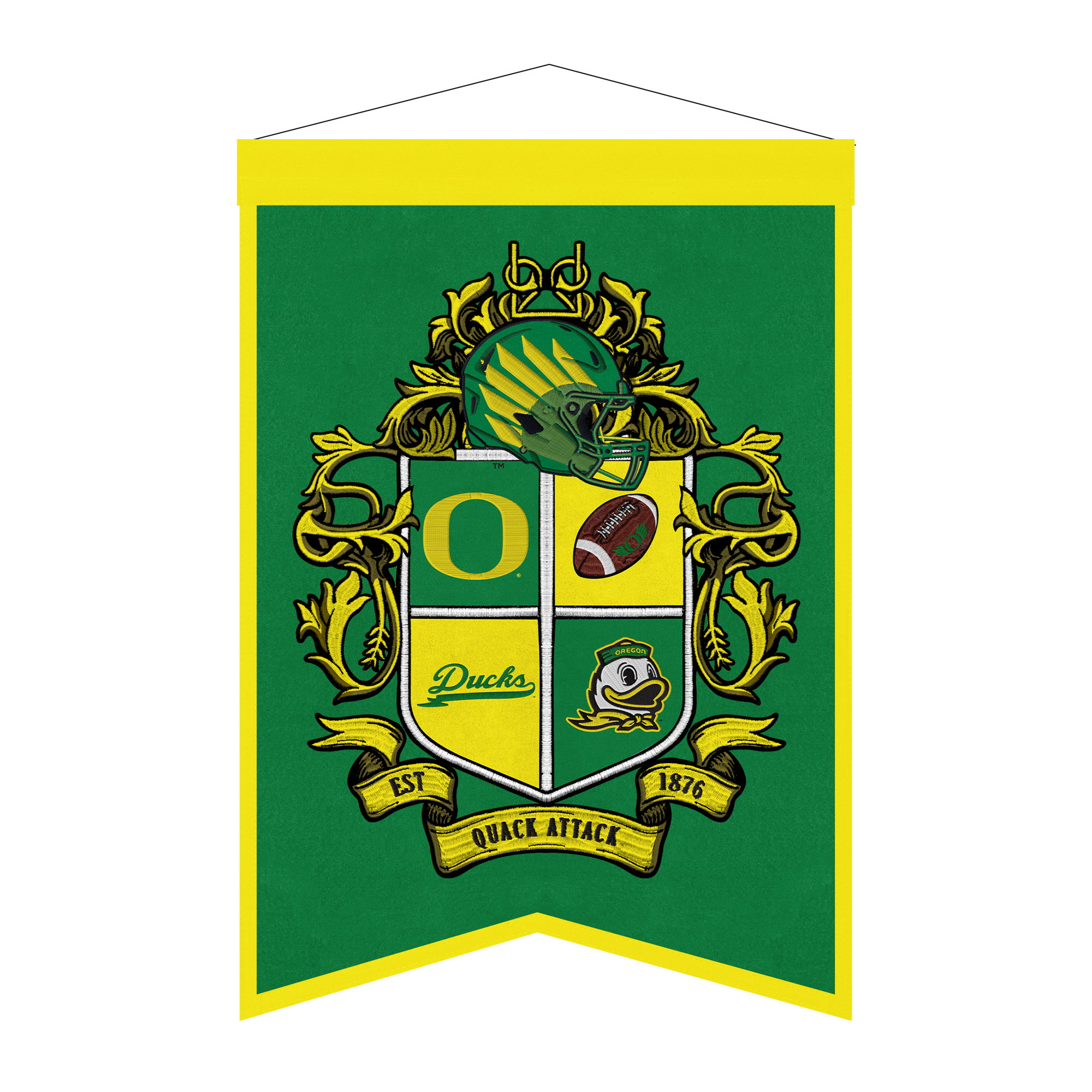 Oregon Ducks 15" x 22" Crest Banner