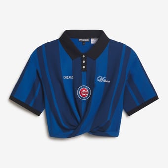 Women's Royal Chicago Cubs Rugby T-Shirt