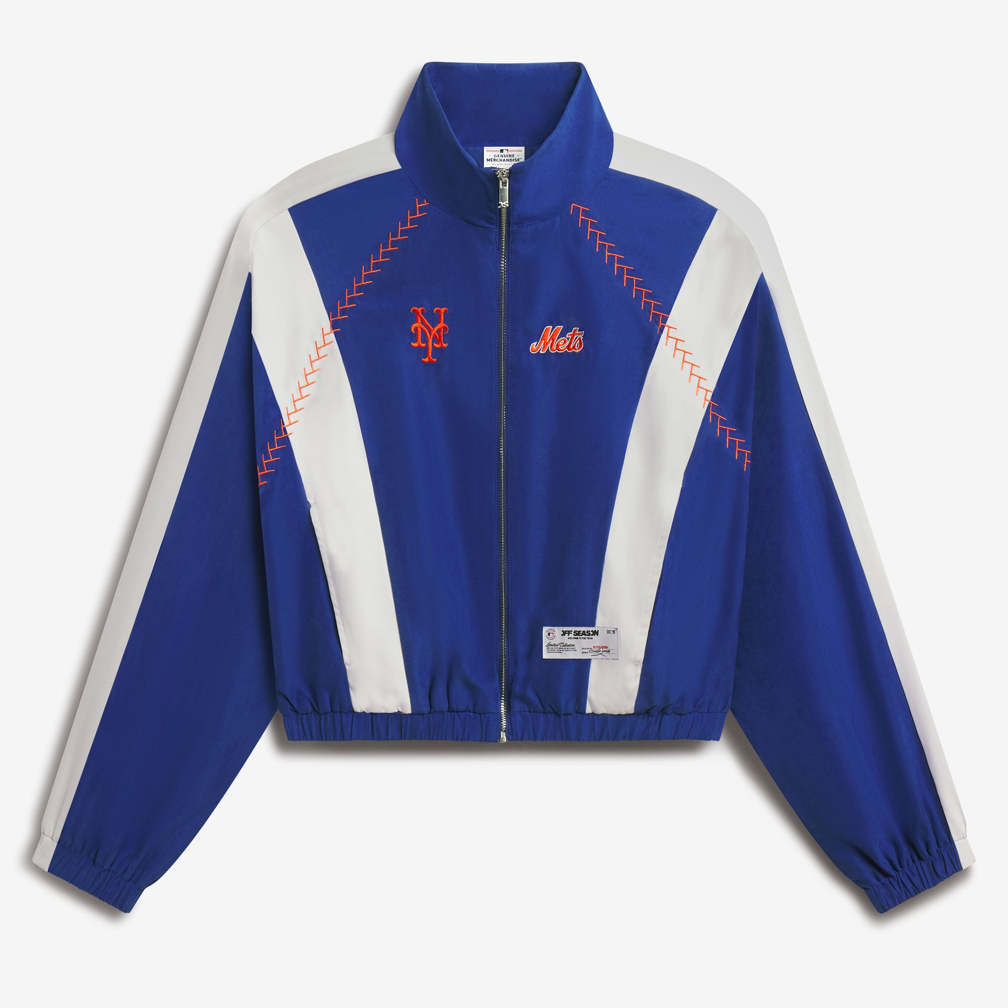 Giacca sportiva leggera con zip intera da donna dei Royal New York Mets