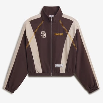 Women's Brown San Diego Padres Lightweight Full-Zip Track Jacket