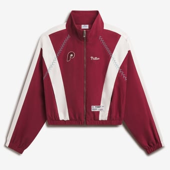Women's Burgundy Philadelphia Phillies Lightweight Full-Zip Track Jacket
