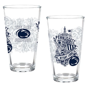 Penn State Nittany Lions Hometown Series 16oz Pint Glass 2-Piece Set with Gift Box