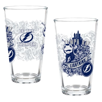 Tampa Bay Lightning Hometown Series 16oz Pint Glass 2-Piece Set with Gift Box