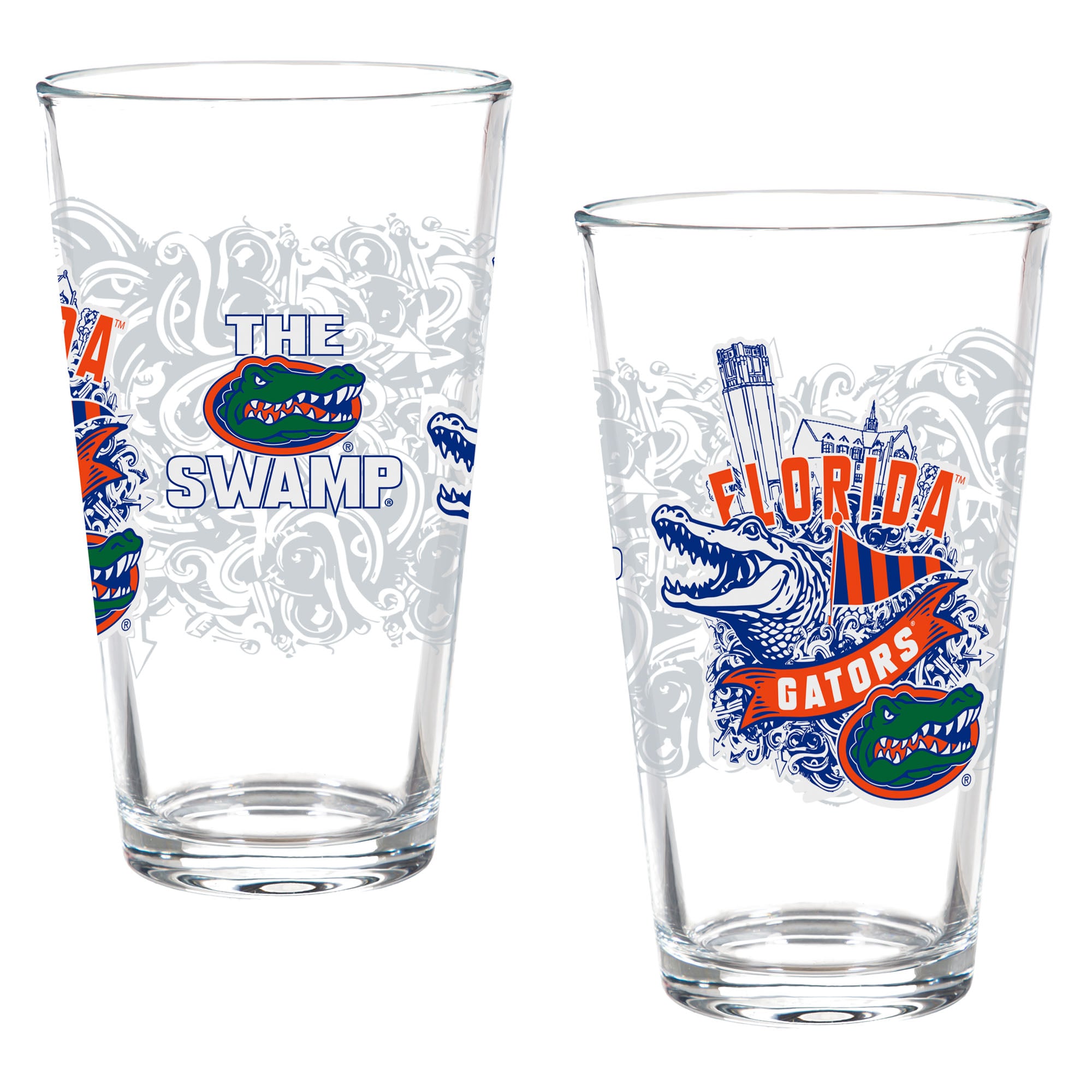 Florida Gators Hometown Series 16oz Pint Glass 2-Piece Set with Gift Box