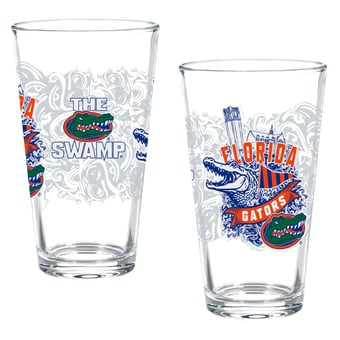Florida Gators Hometown Series 16oz Pint Glass 2-Piece Set with Gift Box