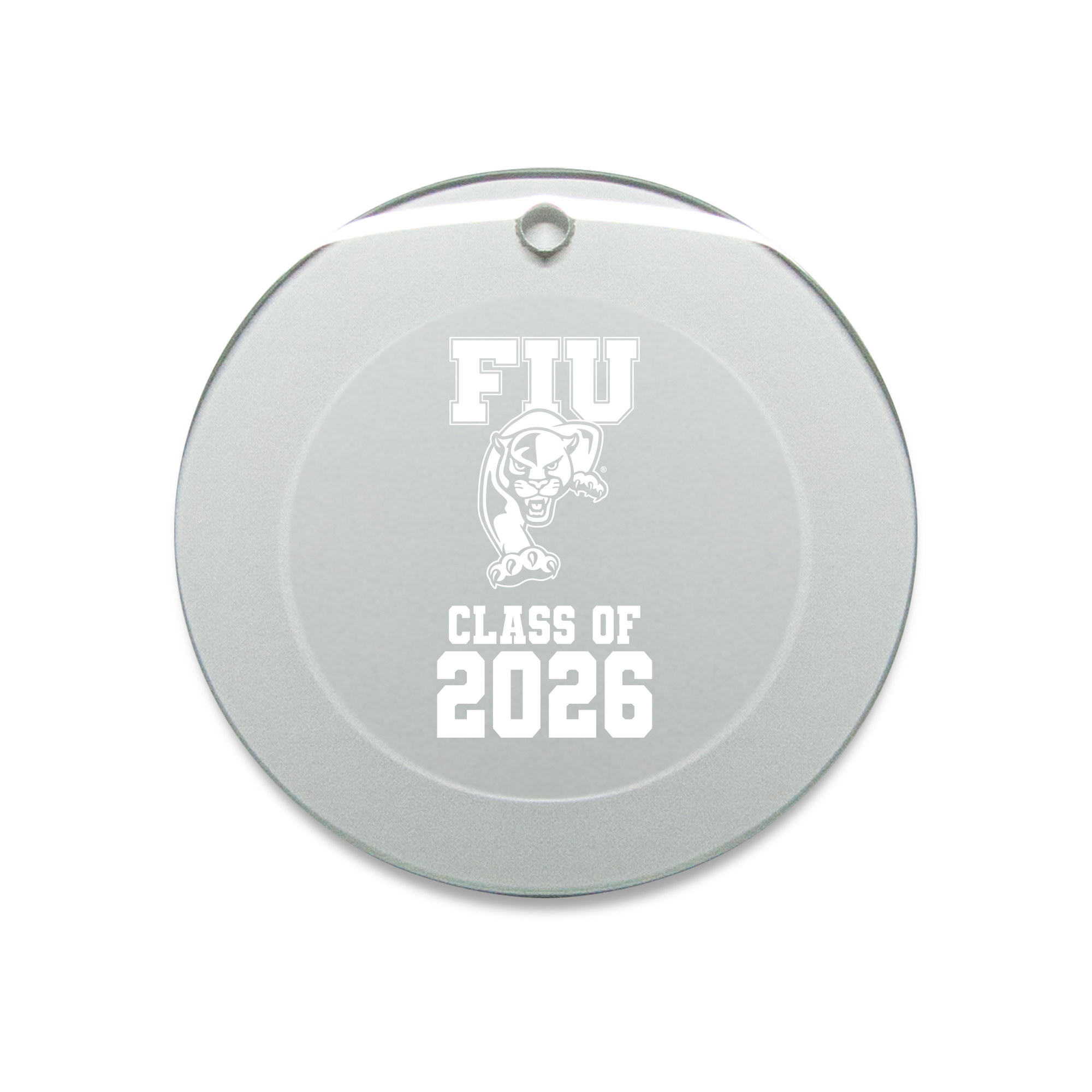 Jardine FIU Panthers 3.25" Class of 2026 Round Glass Ornament