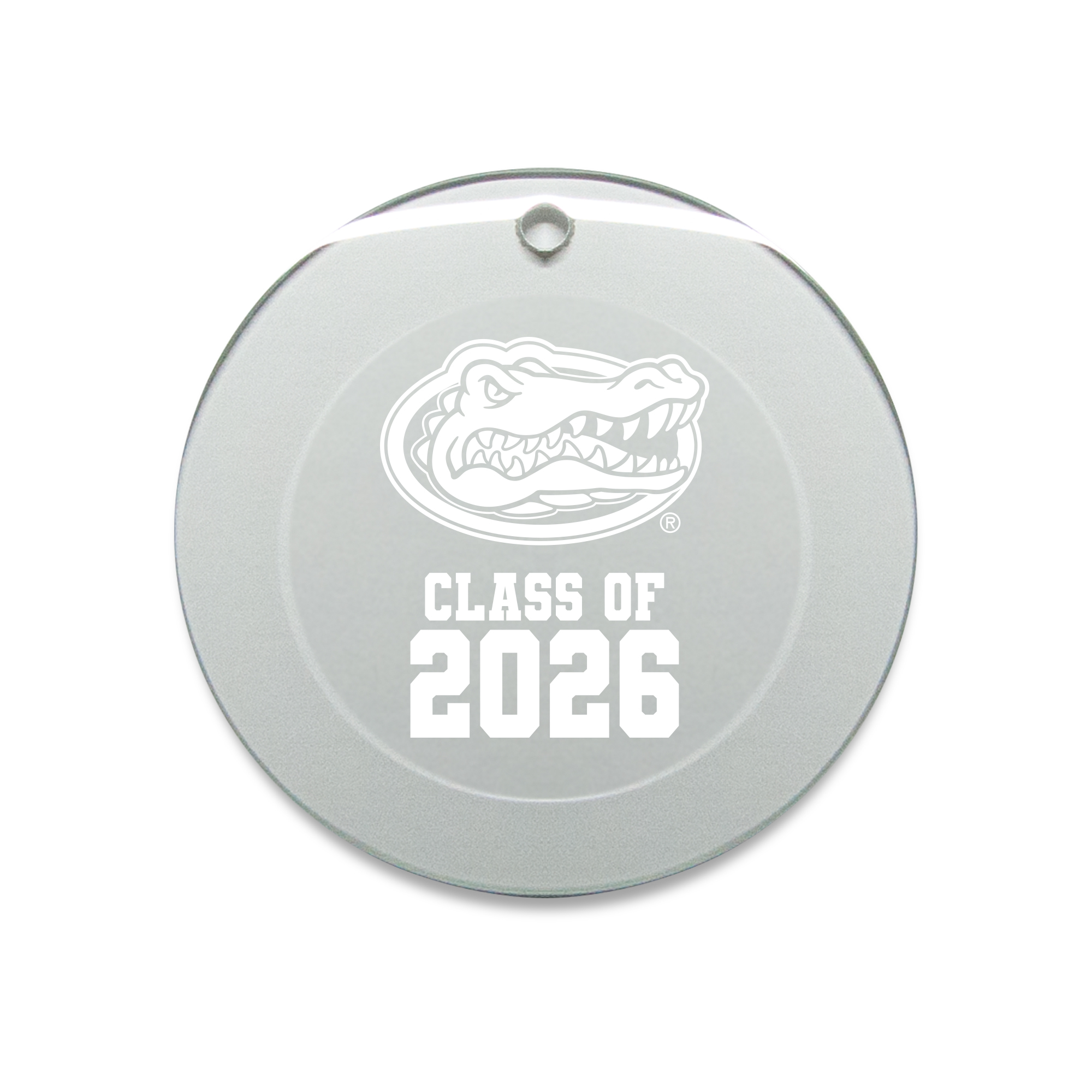 Jardine Florida Gators 3.25" Class of 2026 Round Glass Ornament