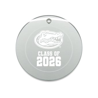 Jardine Florida Gators 3.25" Class of 2026 Round Glass Ornament