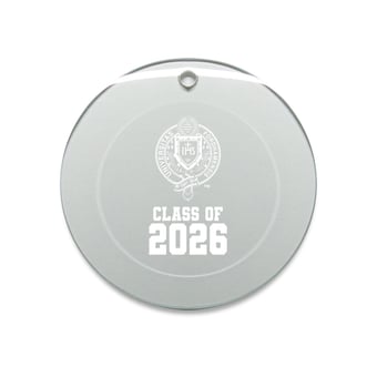 Jardine Fordham Rams 3.25" Class of 2026 Round Glass Ornament