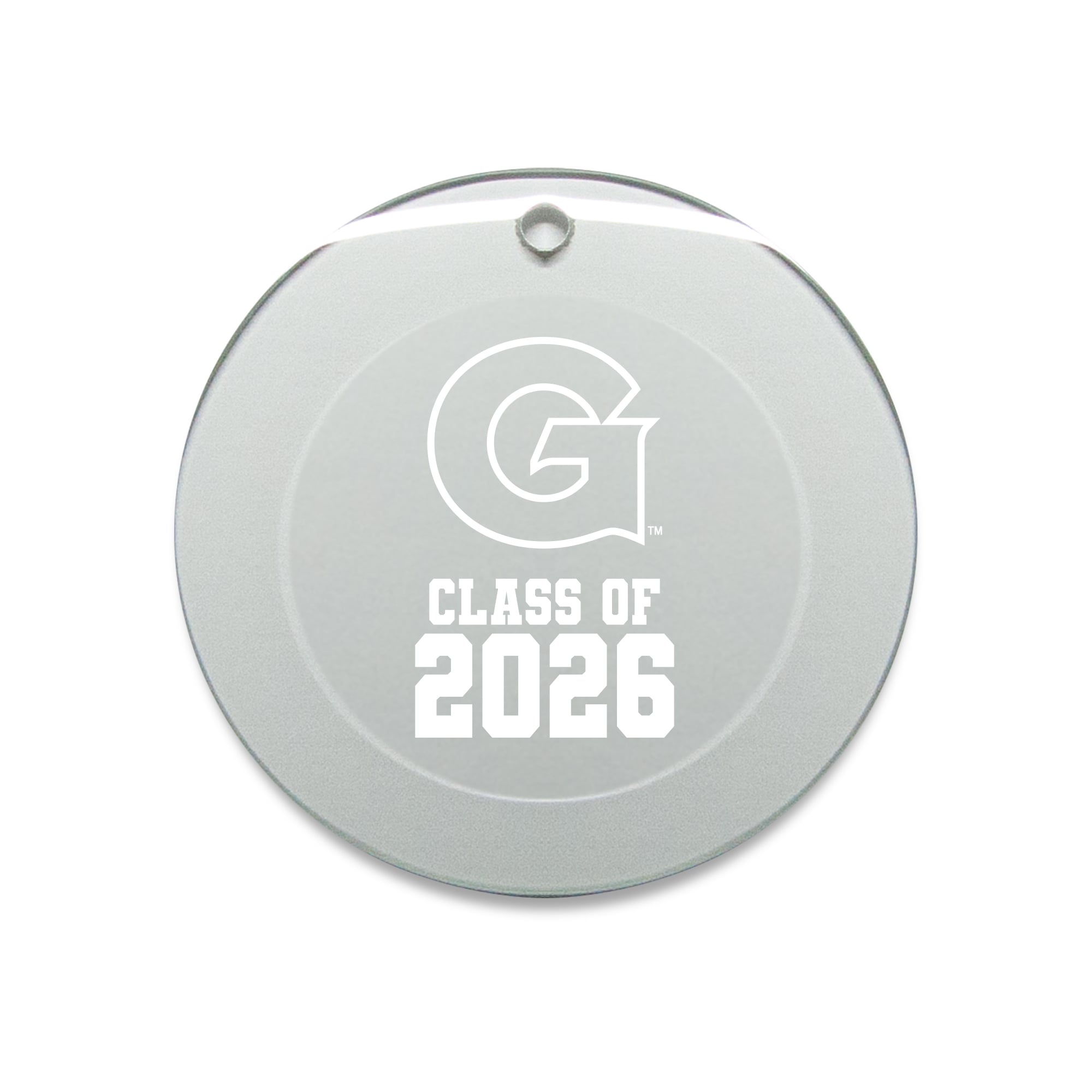 Jardine Georgetown Hoyas 3.25" Class of 2026 Round Glass Ornament