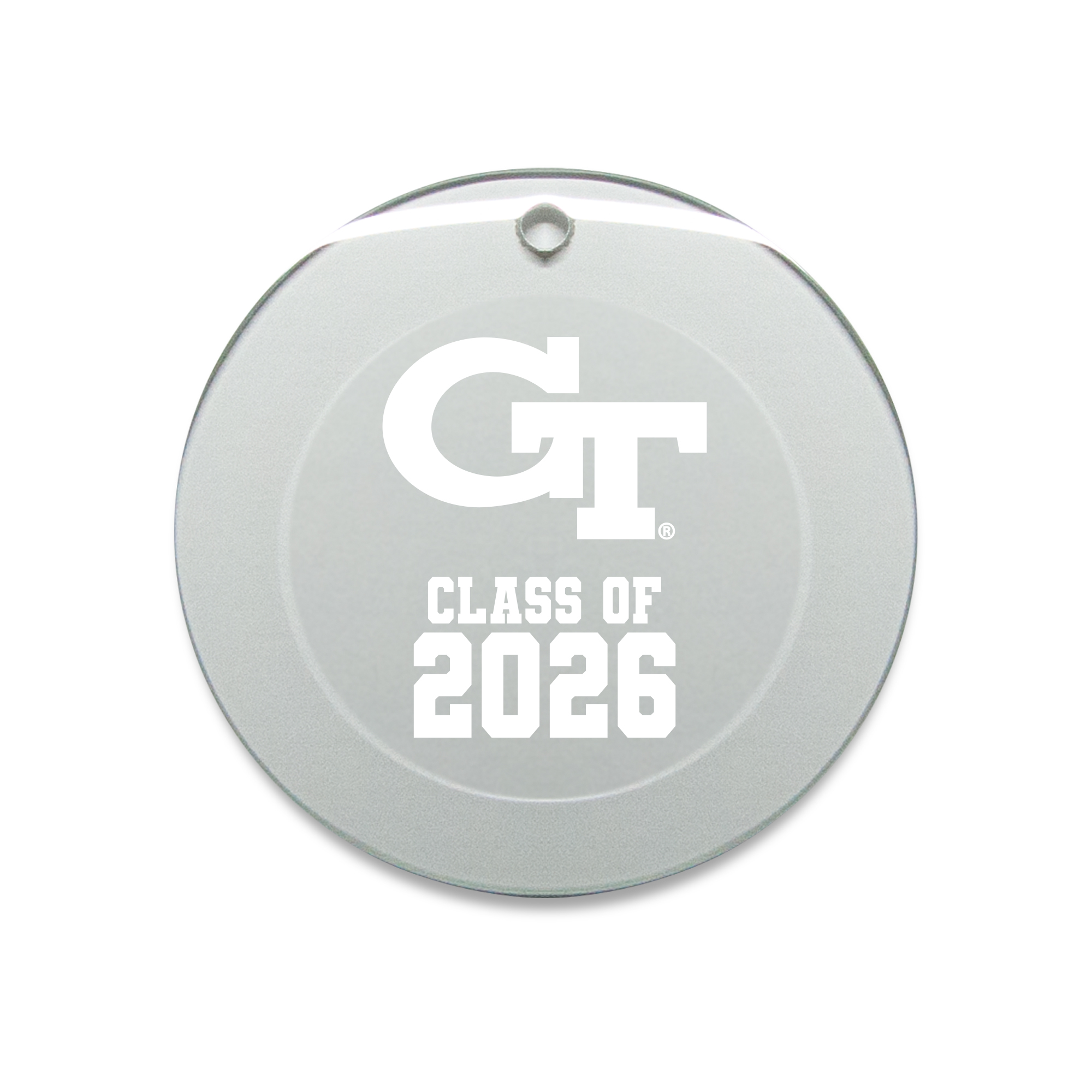 Jardine Georgia Tech Yellow Jackets 3.25" Class of 2026 Round Glass Ornament