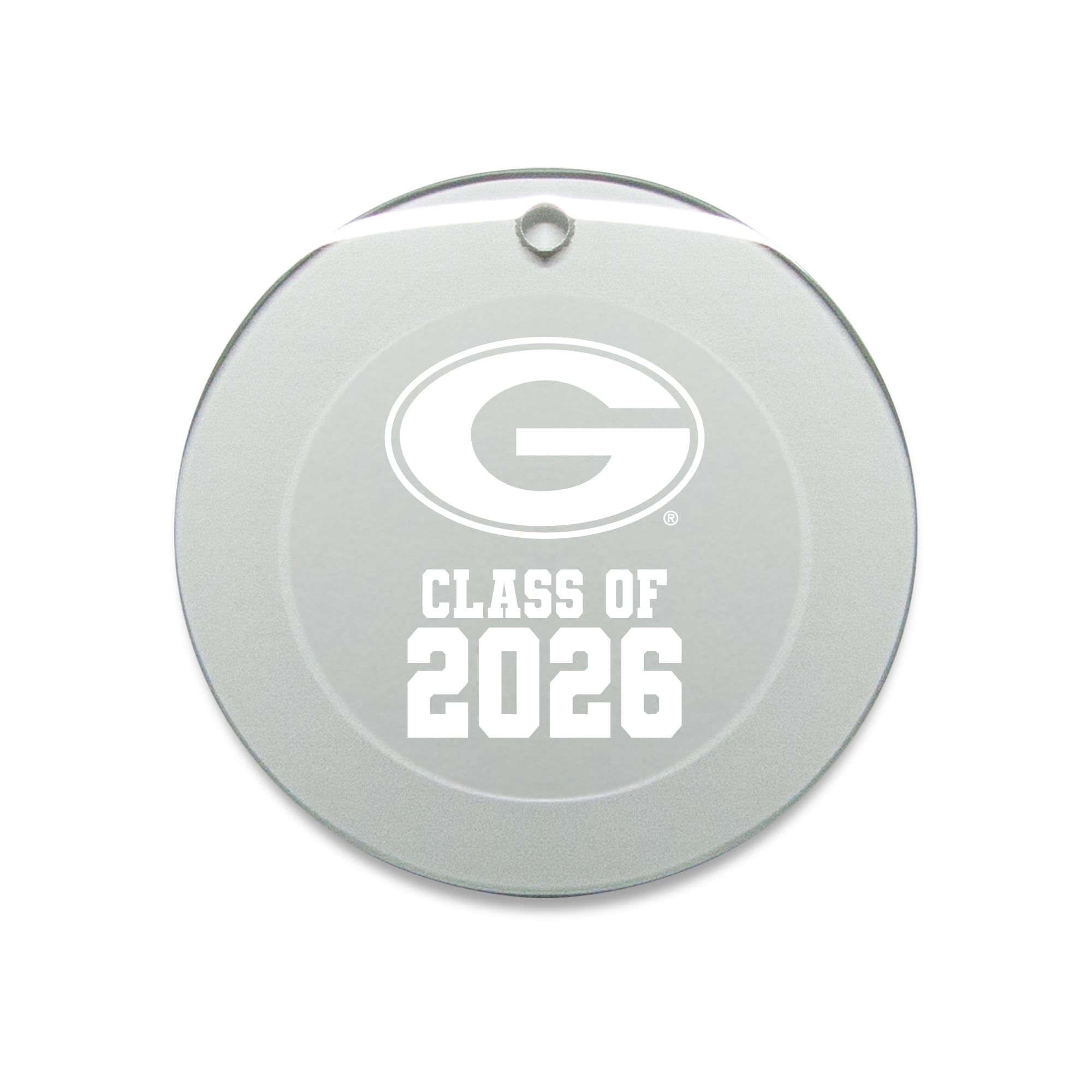 Jardine Georgia Bulldogs 3.25" Class of 2026 Round Glass Ornament