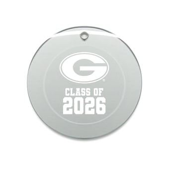 Jardine Georgia Bulldogs 3.25" Class of 2026 Round Glass Ornament