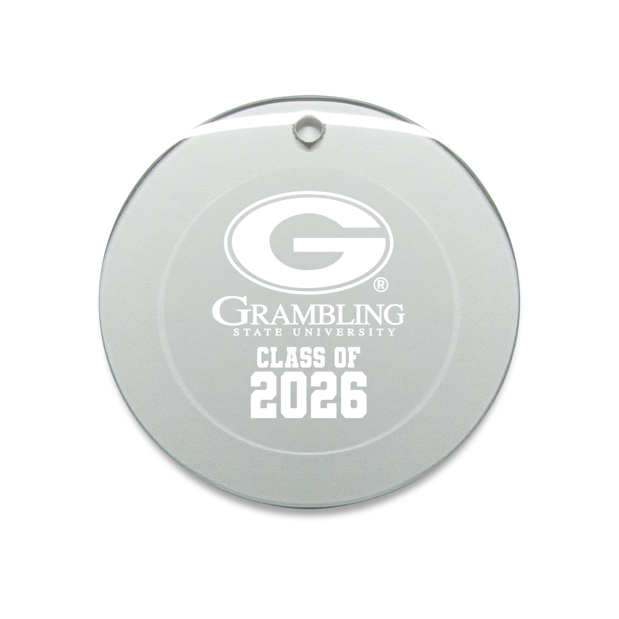 Jardine Grambling Tigers 3.25" Class of 2026 Round Glass Ornament