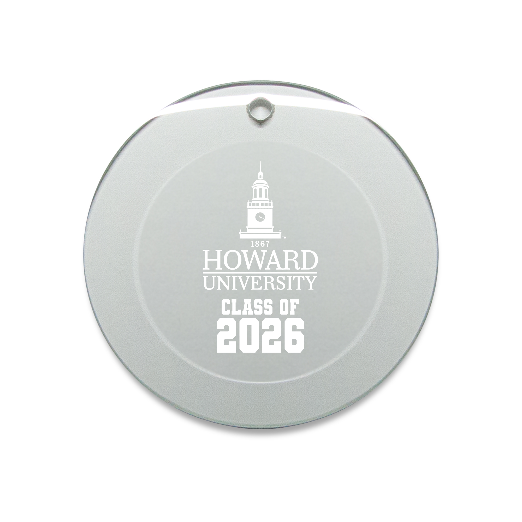 Jardine Howard Bison 3.25" Class of 2026 Round Glass Ornament