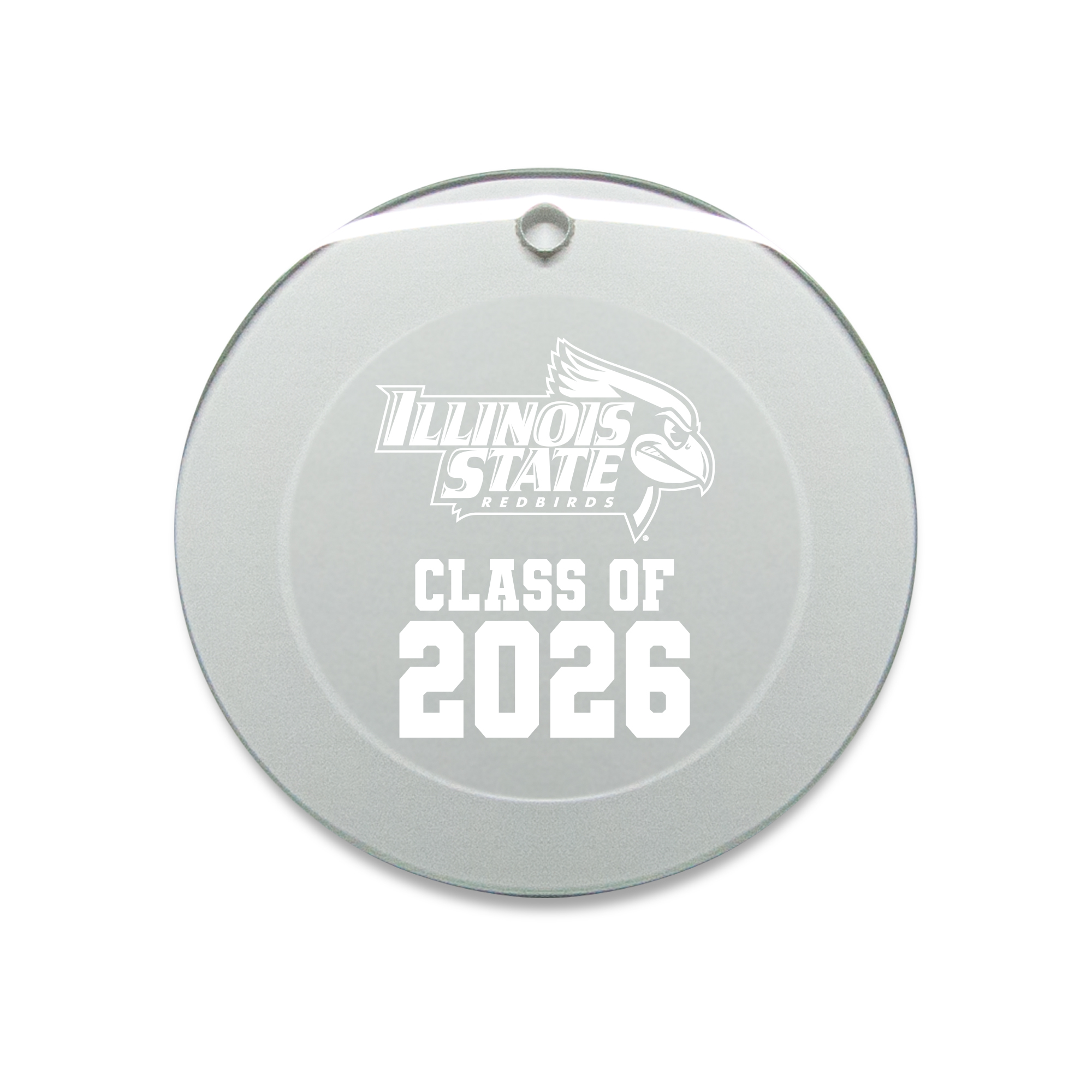 Jardine Illinois State Redbirds 3.25" Class of 2026 Round Glass Ornament