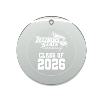 Jardine Illinois State Redbirds 3.25" Class of 2026 Round Glass Ornament