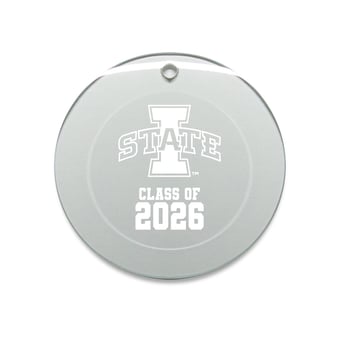 Jardine Iowa State Cyclones 3.25" Class of 2026 Round Glass Ornament