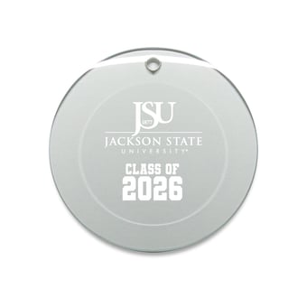 Jardine Jackson State Tigers 3.25" Class of 2026 Round Glass Ornament