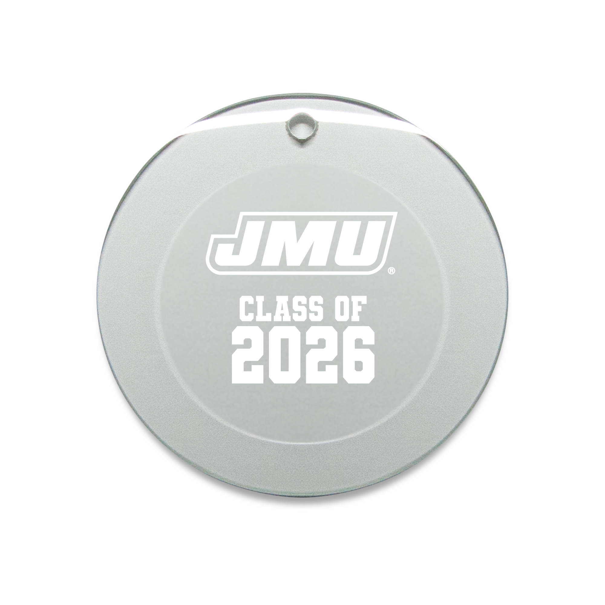 Jardine James Madison Dukes 3.25" Class of 2026 Round Glass Ornament
